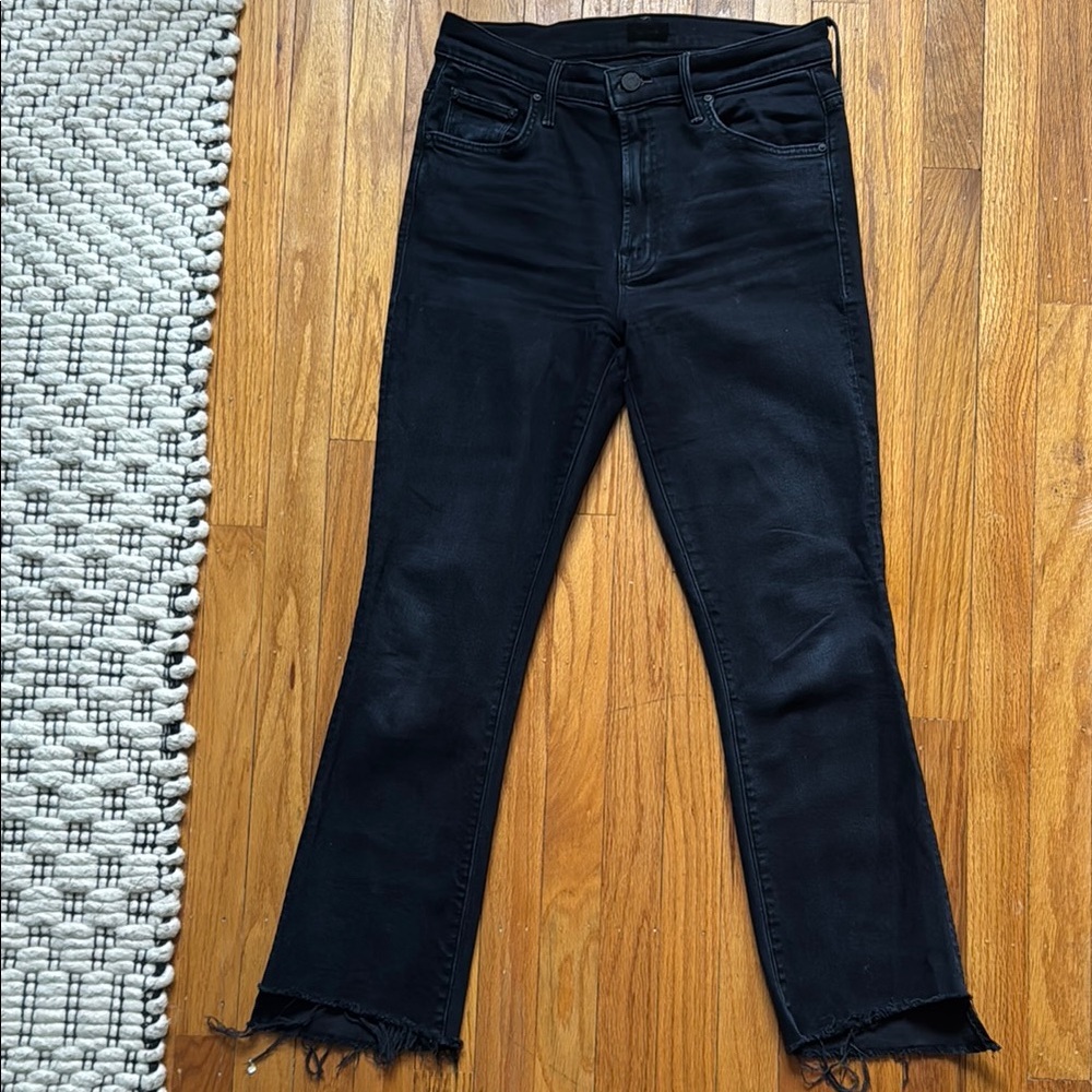 Mother The Insider Crop Step Fray Jeans